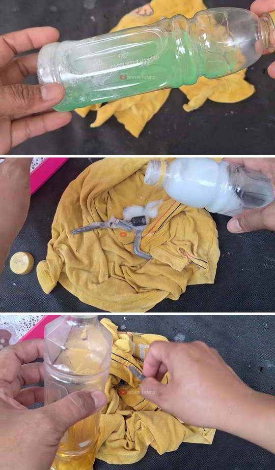 Trik ampuh menghilangkan karat pada obeng tanpa direndam air panas, cuma pakai 2 bahan dapur