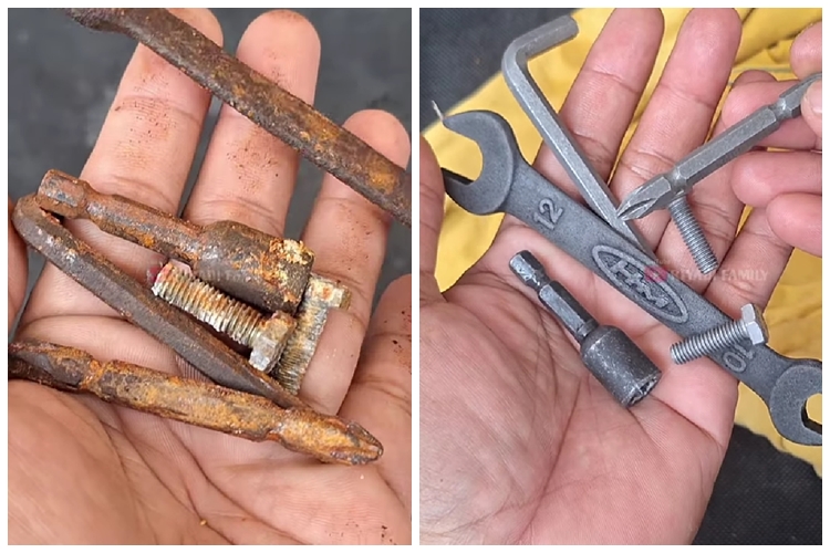 Trik ampuh menghilangkan karat pada obeng tanpa direndam air panas, cuma pakai 2 bahan dapur