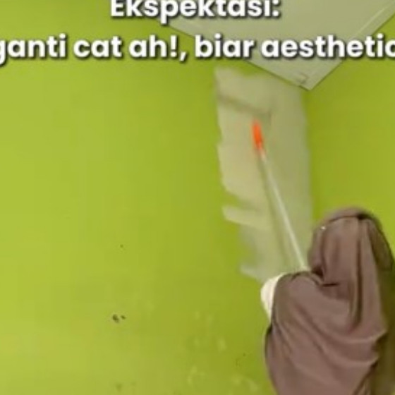 Wanita ini niat renovasi kamar biar estetik, 7 potret hasilnya malah bikin netizen geregetan