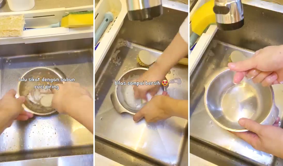 Tanpa sitrun, ini trik mudah bersihkan panci gosong berkerak hanya dengan 2 bahan dapur