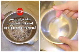 Tanpa sitrun, ini trik mudah bersihkan panci gosong berkerak hanya dengan 2 bahan dapur