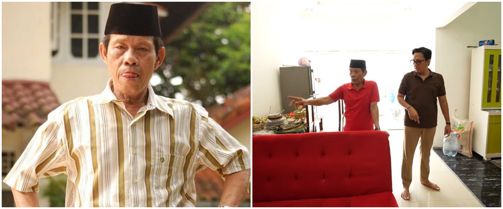 Haji Malih lebih 50 tahun jadi artis, huni rumah sederhana, 11 potret dapurnya sempit tapi estetik