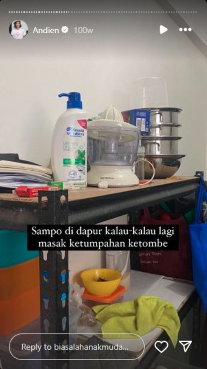 Andien huni rumah bak galeri seni tapi dapurnya penuh perabot semrawut di bawah kolong, 10 potretnya