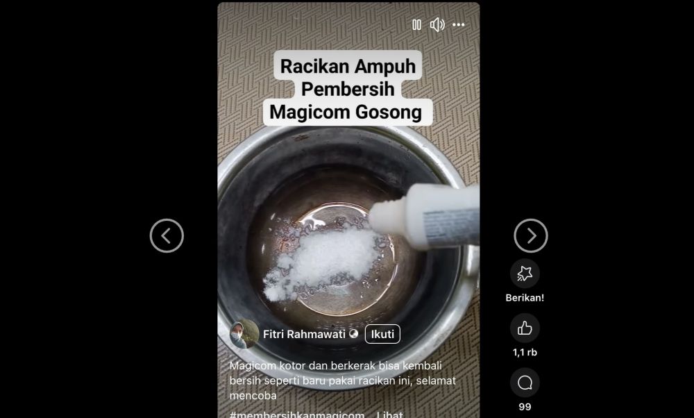 Cara efektif bersihkan magic com kotor dan berkerak agar tetap awet dan higienis pakai 1 bahan dapur