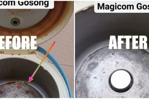 Cara efektif bersihkan magic com kotor dan berkerak agar tetap awet dan higienis pakai 1 bahan dapur
