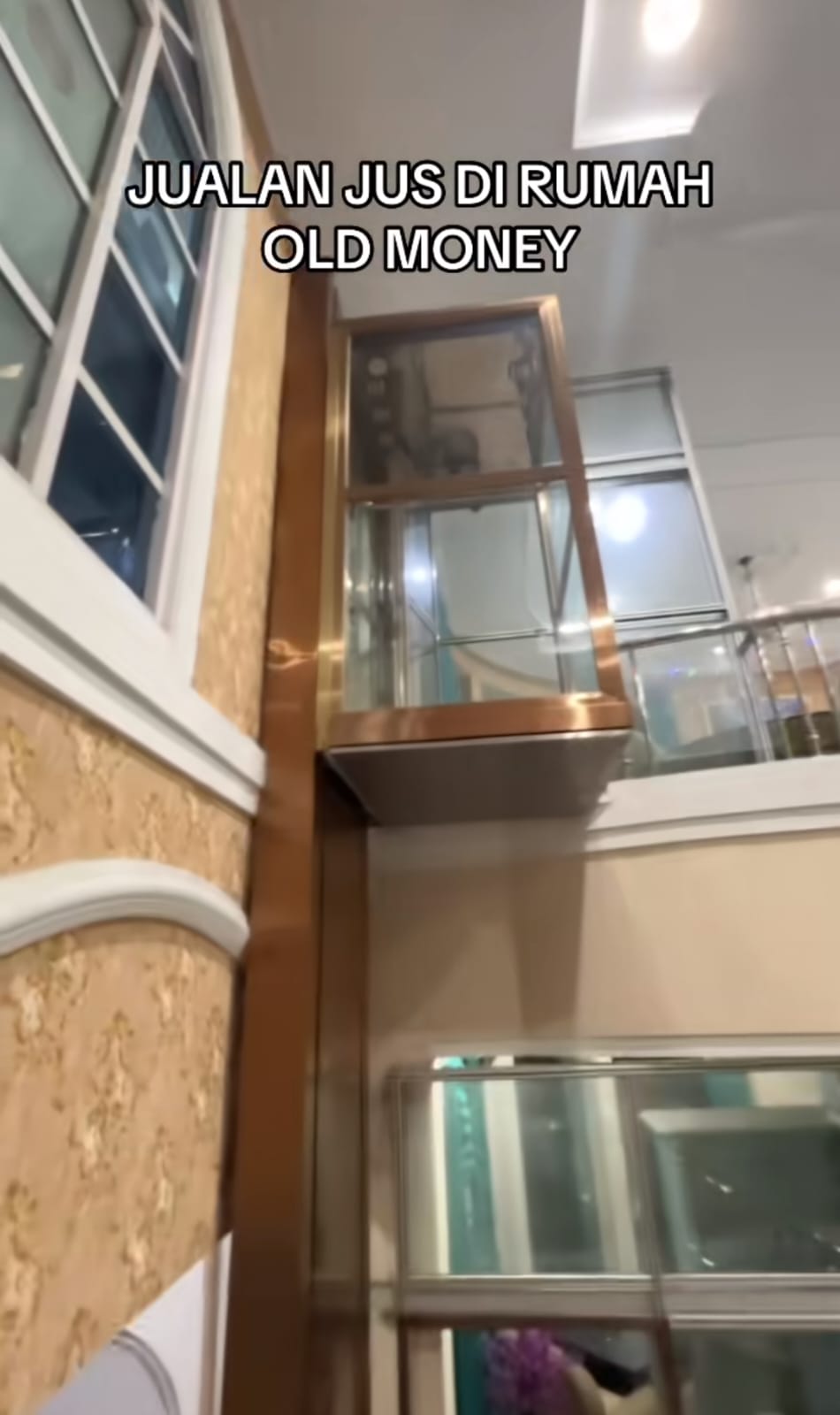 Rumah gedong bak sinetron dengan fasilitas lift ini diubah jadi warung jus, 9 potretnya bikin heran