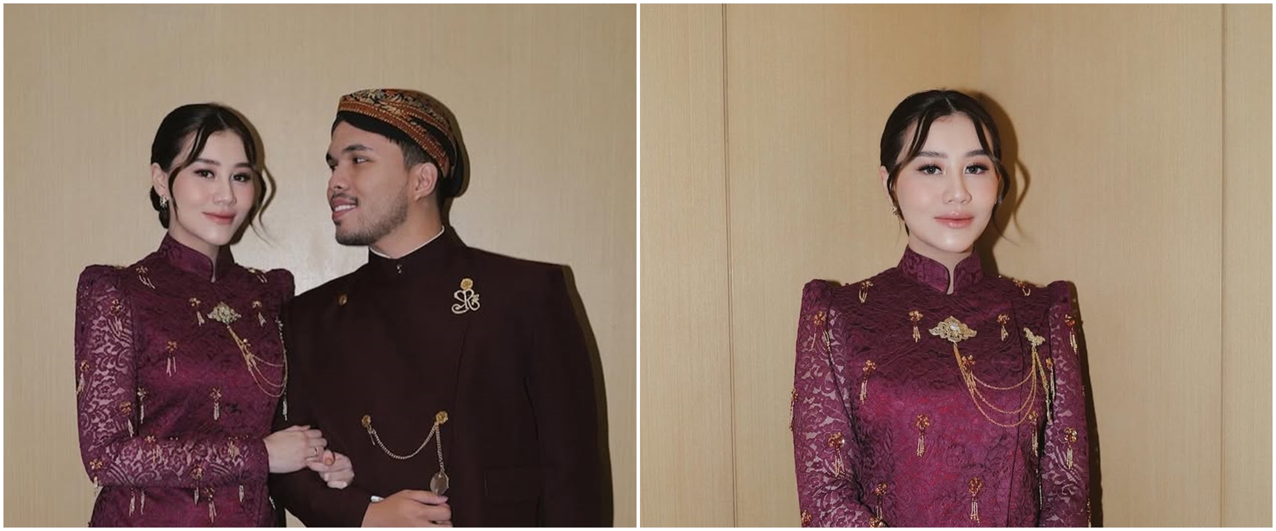 9 Potret gaya Aaliyah Massaid jadi bridesmaid saat hamil 5 bulan, bentuk tubuhnya bikin salfok