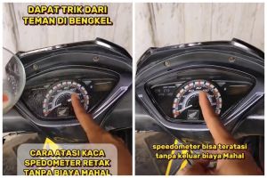 Trik hilangkan retak pada mika speedometer cuma pakai tambahan 2 bahan dapur, auto kembali kinclong