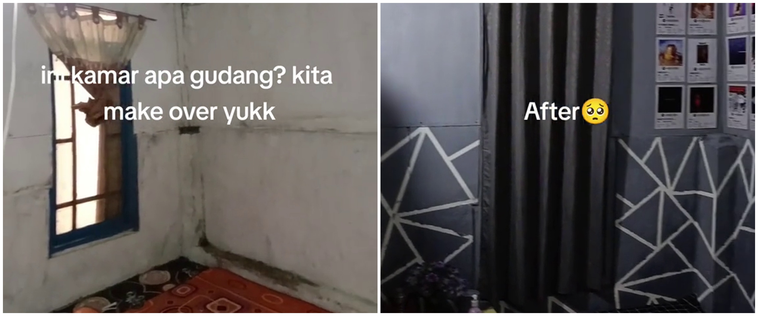 Minim ongkos cuma pakai cat, wanita ini makeover kamar mirip gudang jadi cantik, 11 hasilnya kreatif