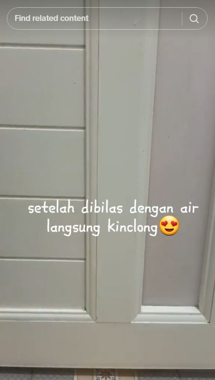 Trik agar kerak kuning di pintu kamar mandi hilang modal Rp Rp2.000, cukup pakai 2 bahan sederhana