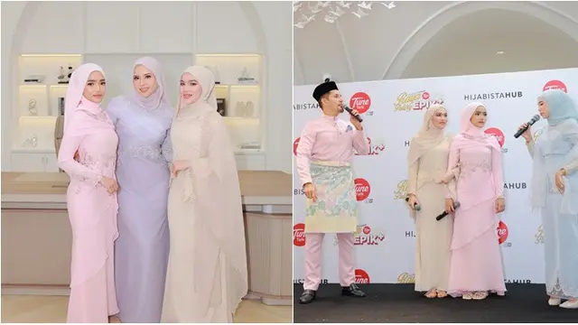 6 Potret Fuji dan Davina Karamoy jadi model hijab di Malaysia, tampilkan pesona anggun dan elegan
