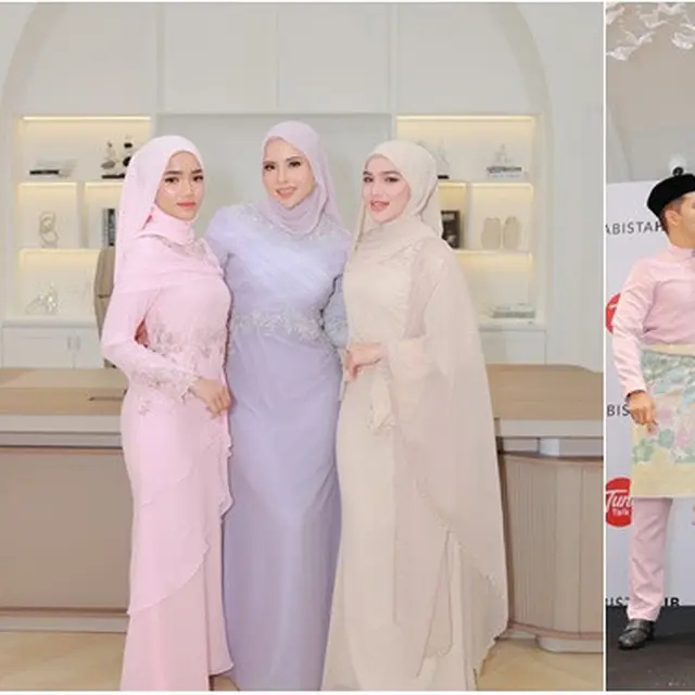 6 Potret Fuji dan Davina Karamoy jadi model hijab di Malaysia, tampilkan pesona anggun dan elegan