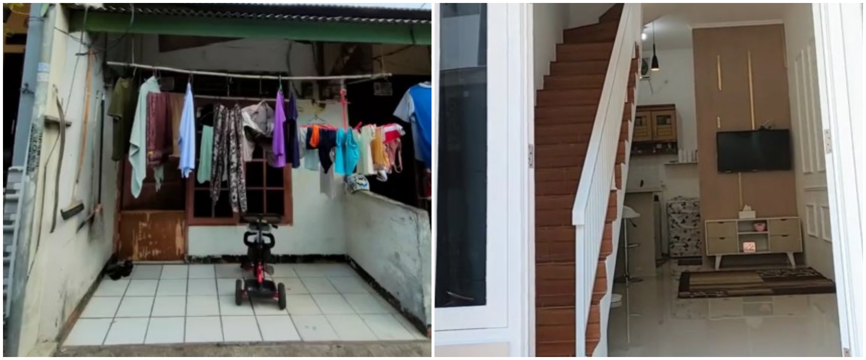 9 Potret hunian 3 petak seluas 9x3 meter usai dimakeover ini hasilnya mirip rumah di kompleks