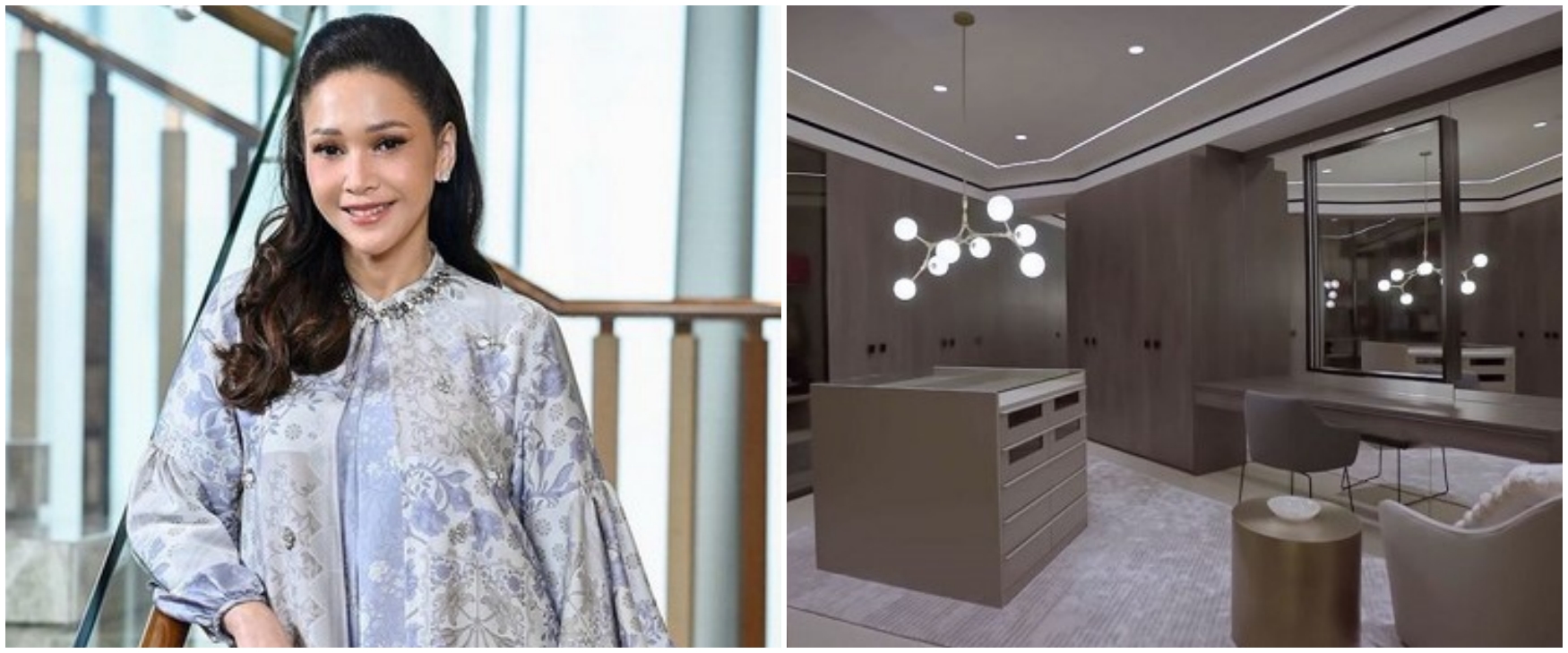 Banyak barang branded bak butik elit tapi jarang dipakai, intip 11 potret walk in closet Maia Estianty