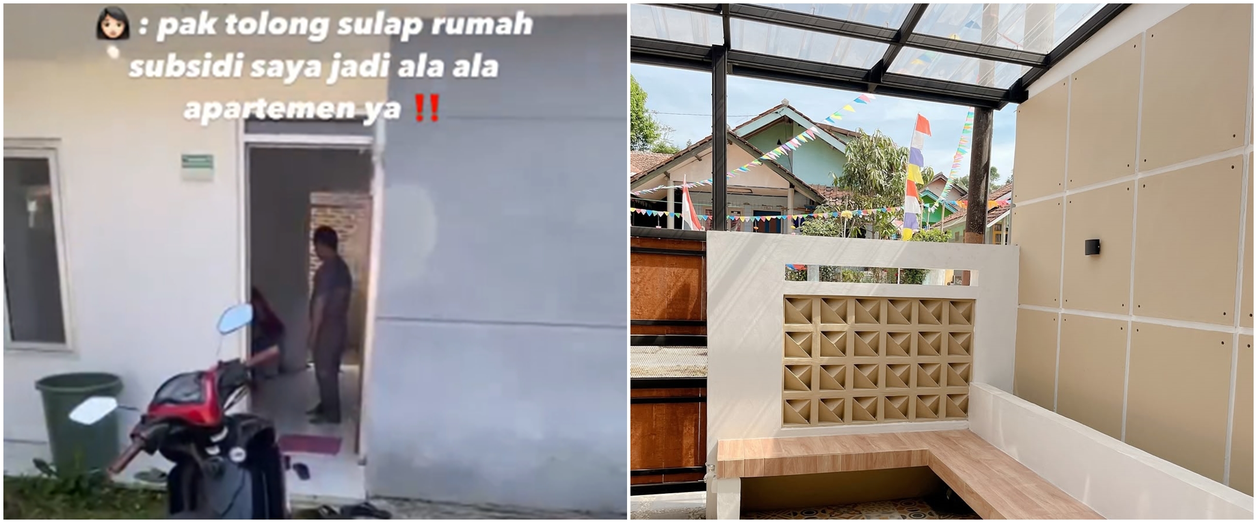 Rumah subsidi tanpa sekat punya wanita ini dimakeover jadi bak apartemen, 11 potretnya bikin mupeng