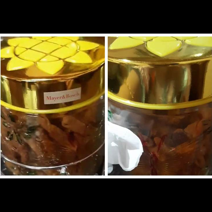 Trik simpel melepas stiker di toples tanpa dioles minyak kayu putih, ampuh tak meninggalkan bekas lem