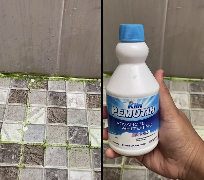 Tanpa sitrun, ini trik hilangkan lumut membandel pada lantai kamar mandi cuma pakai 1 bahan sederhana