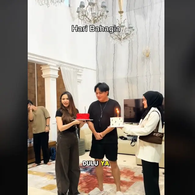 Potret Mahalini di ultah Rizky Febian bikin salfok, badan kembali langsing selepas 10 hari melahirkan