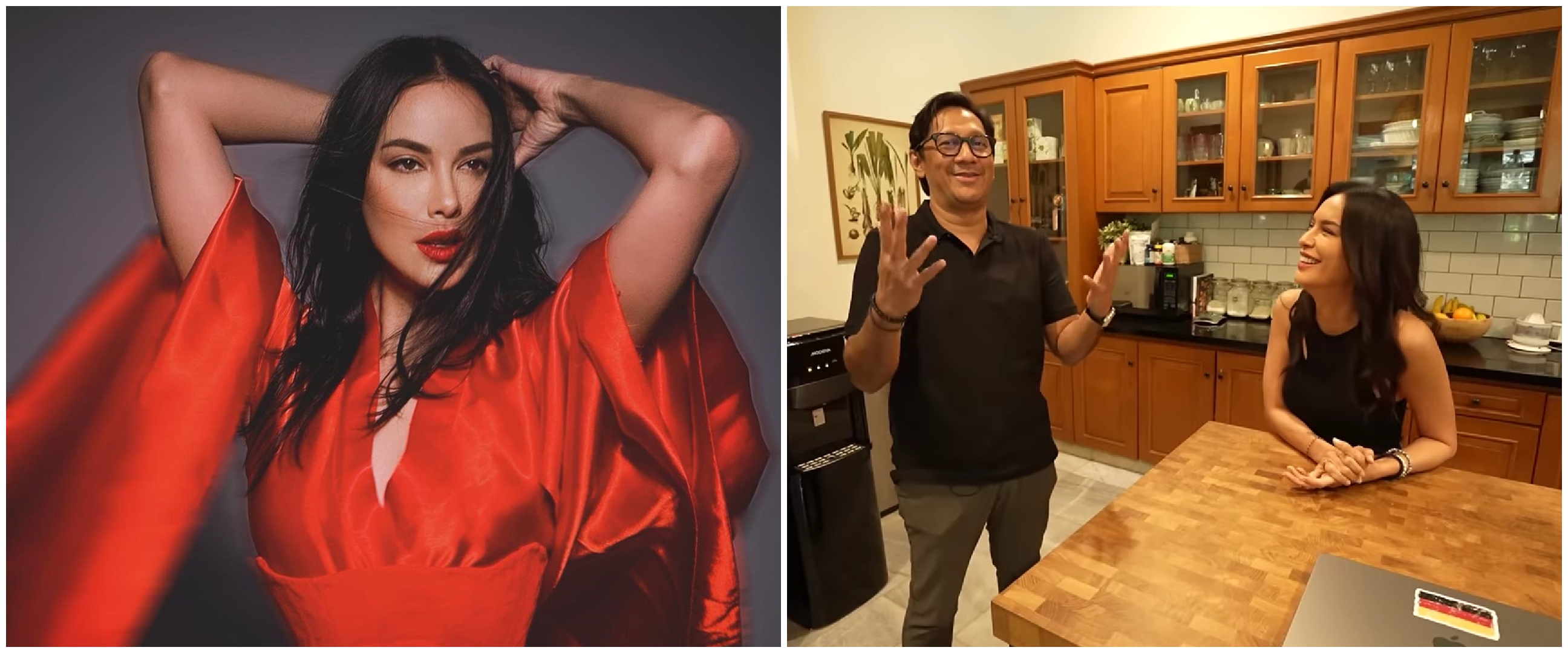 Sukses jadi artis tapi pilih tinggal di kontrakan, 9 potret dapur Sophia Latjuba ini mewah mirip bar