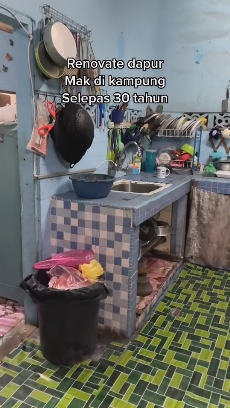 Dapur jadul dan buluk punya emak ini dimakeover jadi kian mewah, 11 potret apiknya bikin susah kedip