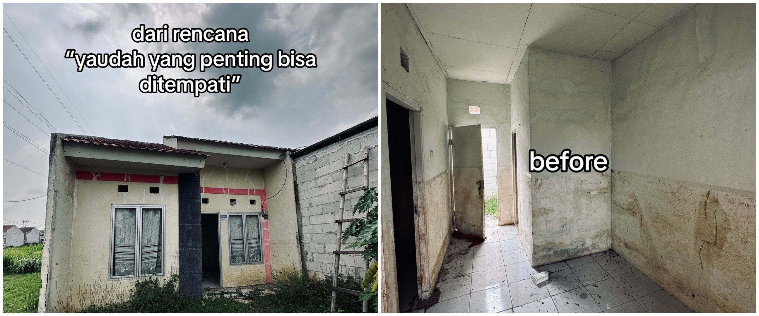 Rumah subsidi bekas banjir tak layak huni ini dimakeover jadi ciamik, 11 potrenya bikin susah kedip