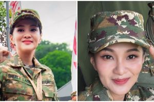 Tetap on-point dengan eyeliner cat eye, 5 gaya makeup Sherly Tjoanda saat retreat di Akmil Magelang