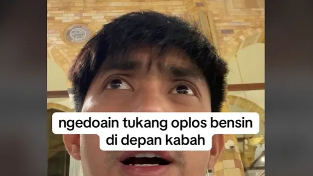 Viral pria berdoa di depan Kakbah untuk Dirut Pertamina tersangka korupsi, isi doanya mewakili netizen