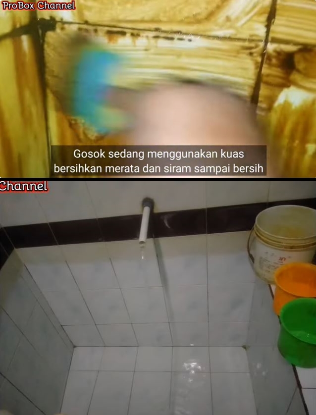 Auto rontok, ini cara ampuh bersihkan lumut bandel di lantai kamar mandi cuma pakai 2 bahan sederhana