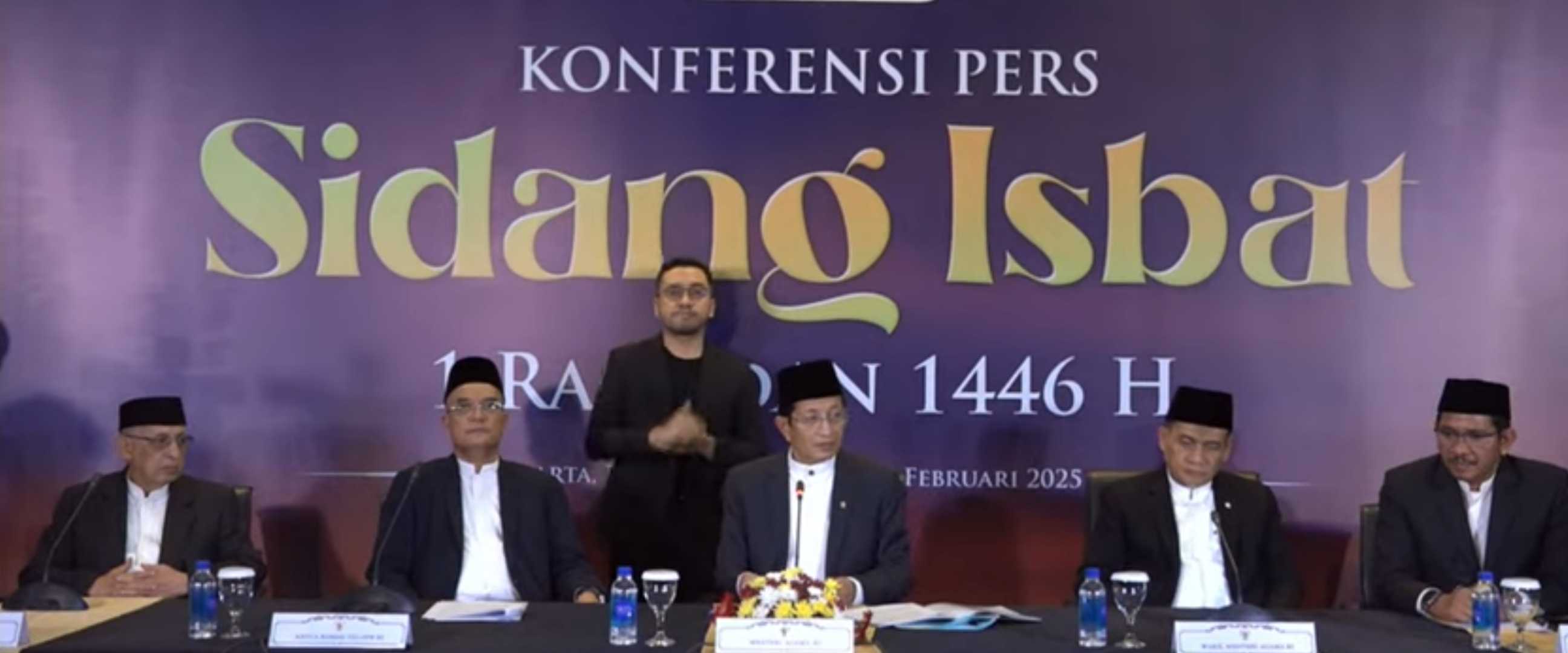 Hasil sidang Isbat: Kementerian Agama tetapkan 1 Ramadhan 1446 H jatuh pada 1 Maret 2025