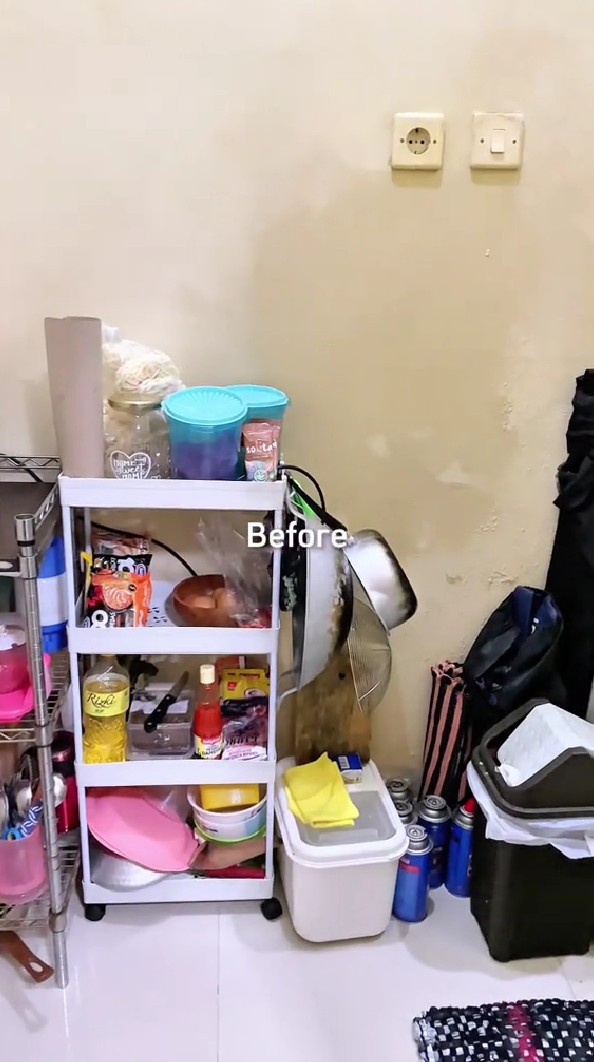 Awalnya berantakan, 9 potret makeover dapur kos sepetak jadi estetik meski nyempil di sudut kamar