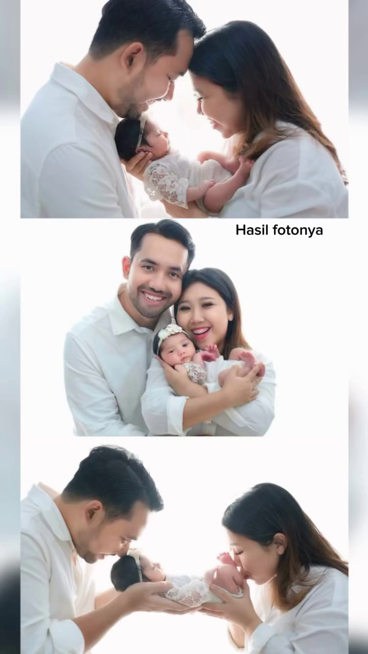 7 Momen Kiky Saputri dan Khairi jalani photoshoot bareng putri pertama, gaya si komika bikin ngakak