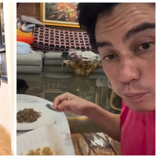 6 Seleb ini rumahnya pernah kebanjiran, Baim Wong santai santap sahur saat air menggenangi rumah