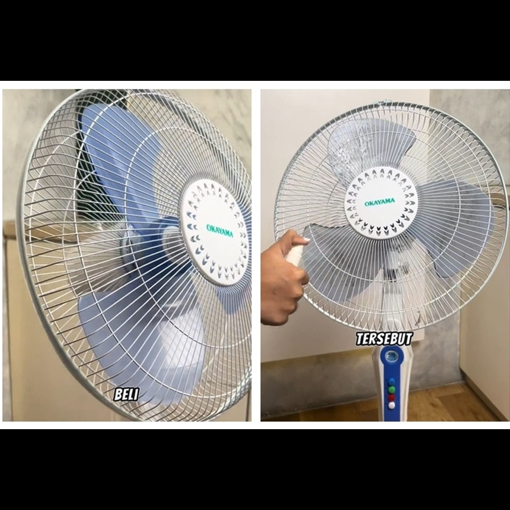 Trik mudah bersihkan debu kipas angin tanpa dibongkar dalam 30 detik, cukup pakai 3 bahan dapur