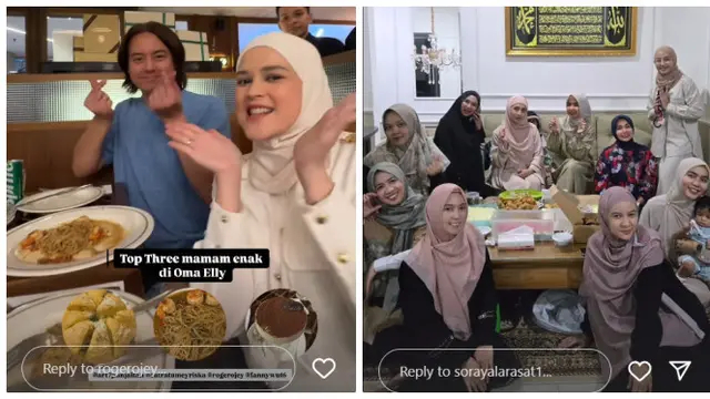 6 Potret artis mualaf buka puasa Ramadan 2025, Ayana Moon jajan pentol 