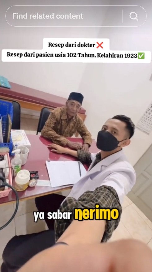 Viral kakek-kakek usia 102 tahun kondisinya masih bugar, ternyata ini resepnya bisa umur panjang