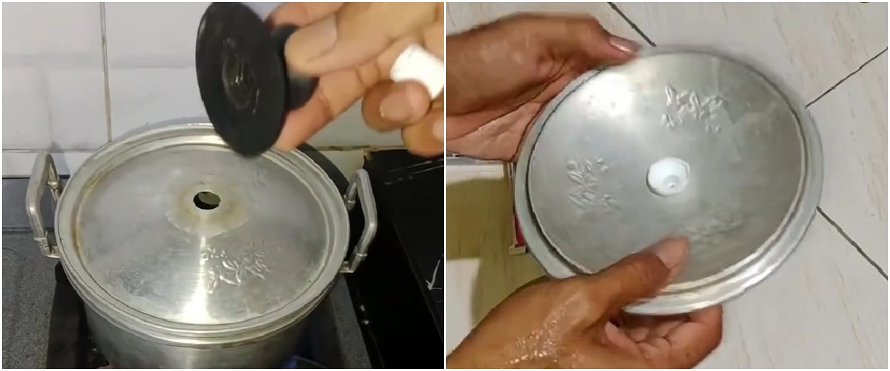 Trik kreatif memperbaiki gagang tutup panci lepas tanpa dilem, cukup pakai 1 peralatan mandi
