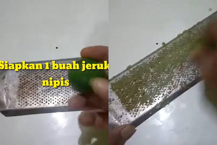 Trik mudah menghilangkan karat di parutan kelapa agar aman dipakai lagi dengan 1 bahan minuman