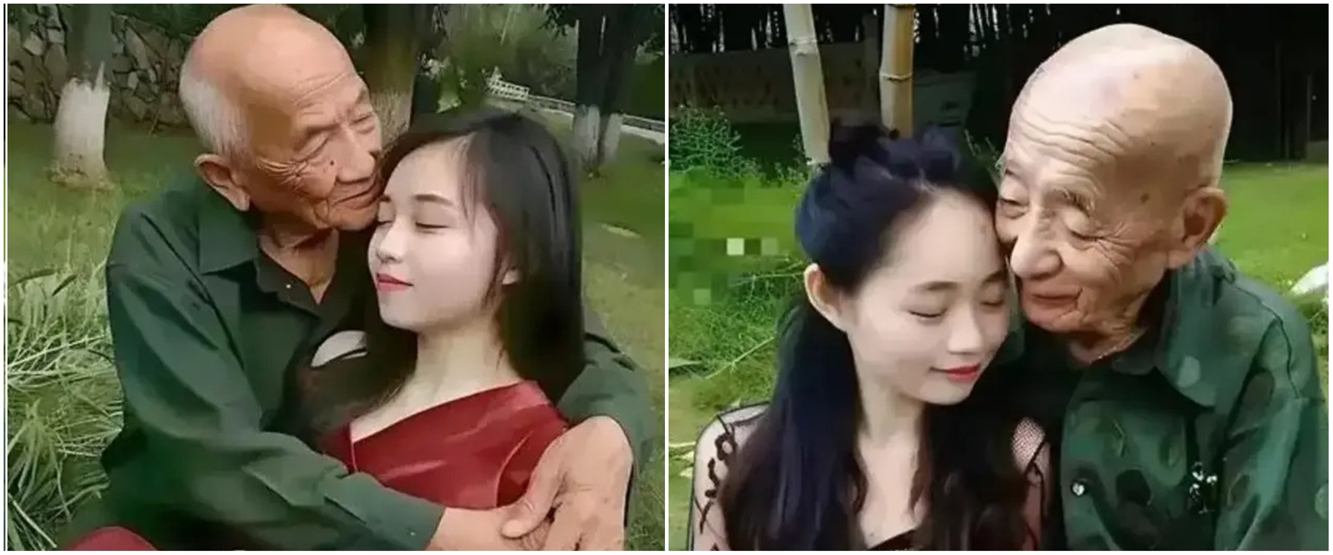 Usia terpaut 57 tahun, wanita 23 tahun ini tinggalkan keluarga demi dinikahi kakek-kakek karena cinta