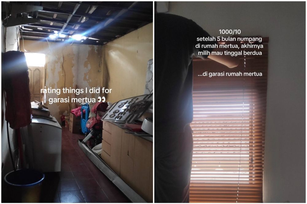 Pasutri ini makeover garasi mertua jadi rumah minimalis lebar fasad cuma 2,8 meter, 9 transformasinya