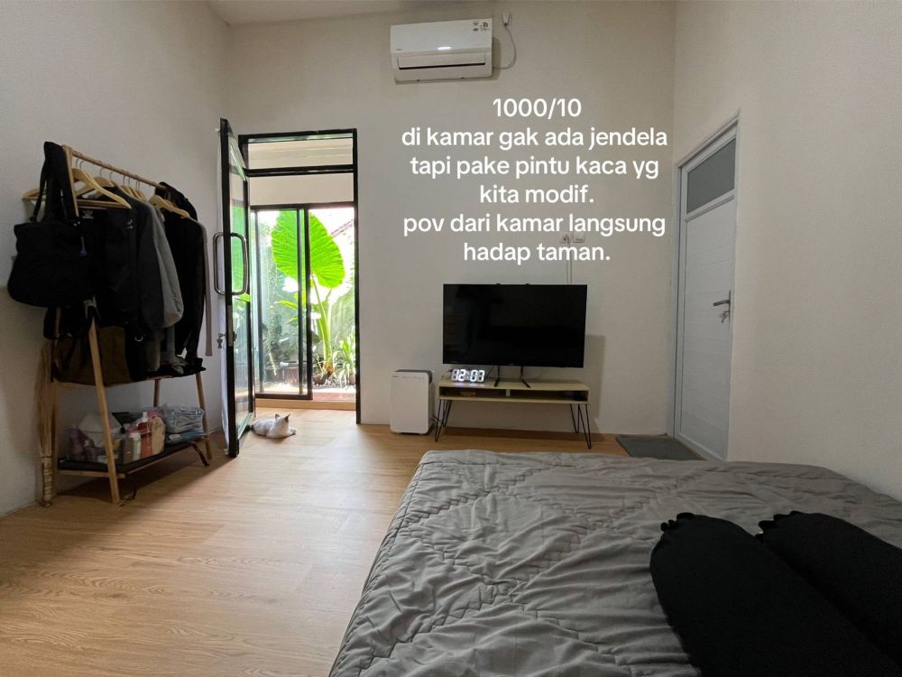 Pasutri ini makeover garasi mertua jadi rumah minimalis lebar fasad cuma 2,8 meter, 9 transformasinya