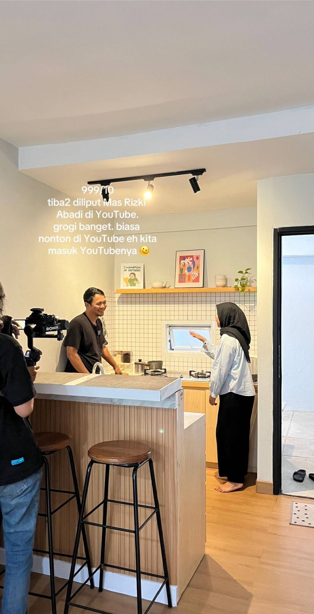 Pasutri ini makeover garasi mertua jadi rumah minimalis lebar fasad cuma 2,8 meter, 9 transformasinya