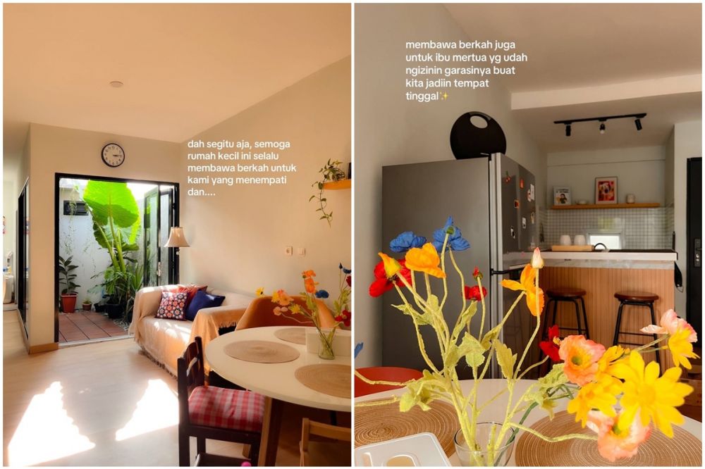 Pasutri ini makeover garasi mertua jadi rumah minimalis lebar fasad cuma 2,8 meter, 9 transformasinya