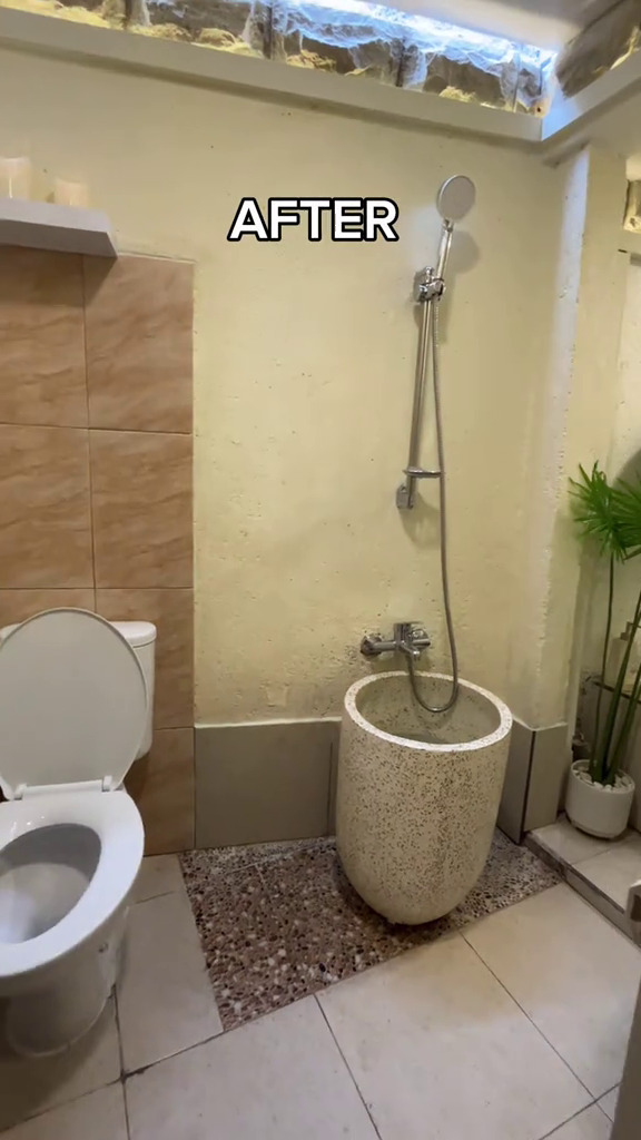 Awalnya kumuh pol tak terawat, 9 potret kamar mandi usai makeover ini bikin berasa mandi di vila