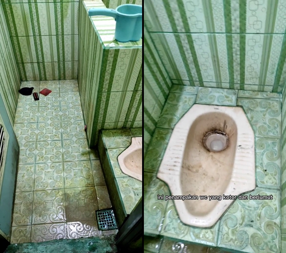 Tak perlu citrun, ini trik bersihkan lantai kamar mandi berlumut cuma pakai 2 bahan sederhana