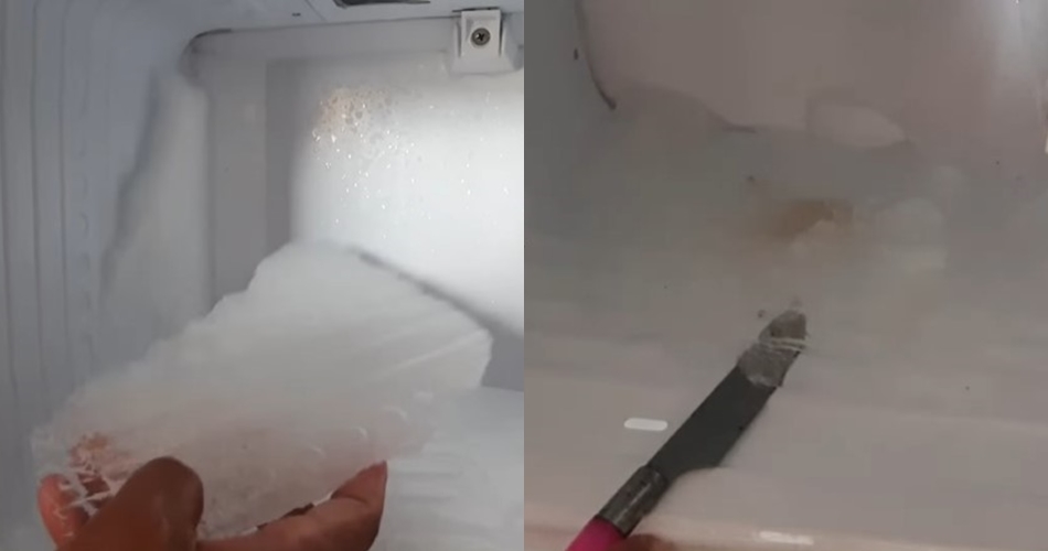 Trik emak-emak mencairkan bunga es di freezer tanpa disiram air garam, mudah pakai 1 bahan sederhana