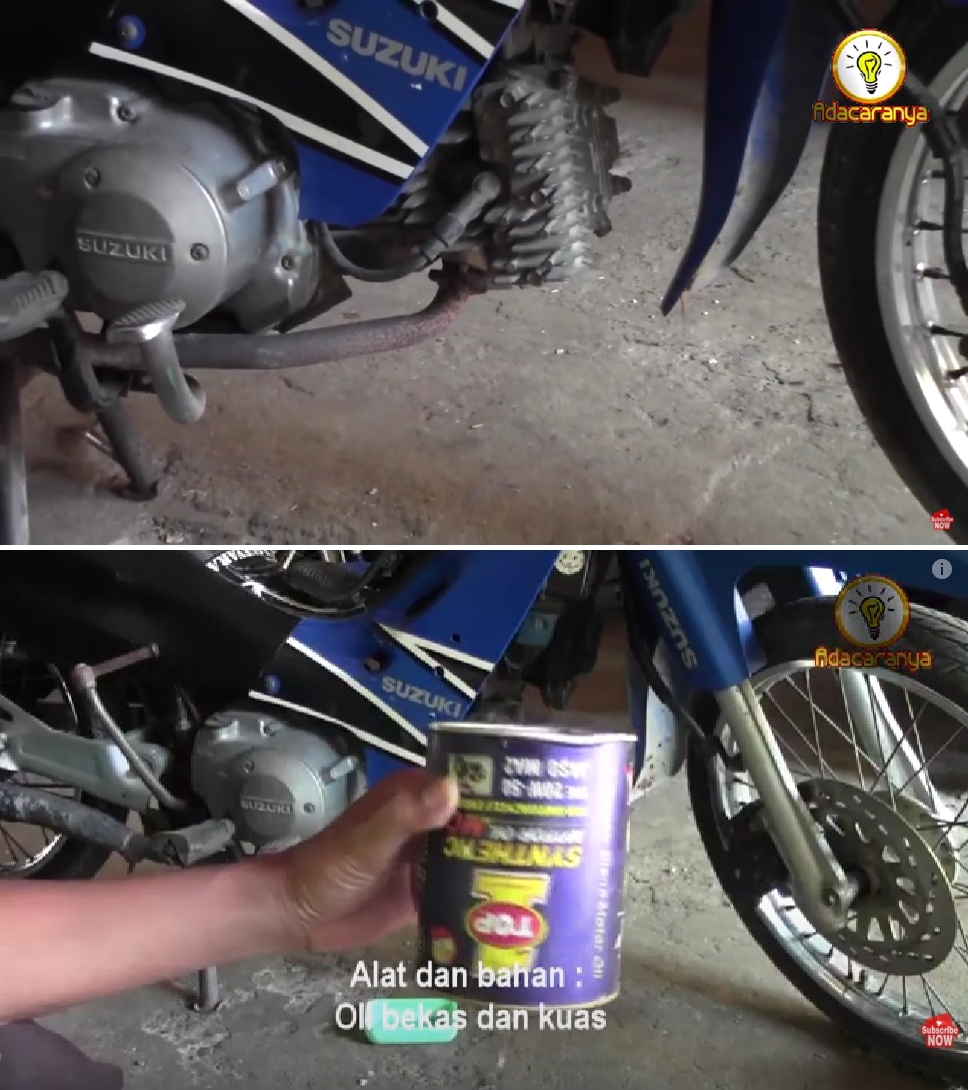Tak perlu keluar biaya, begini trik mudah hilangkan karat knalpot hanya gunakan 1 bahan bekas