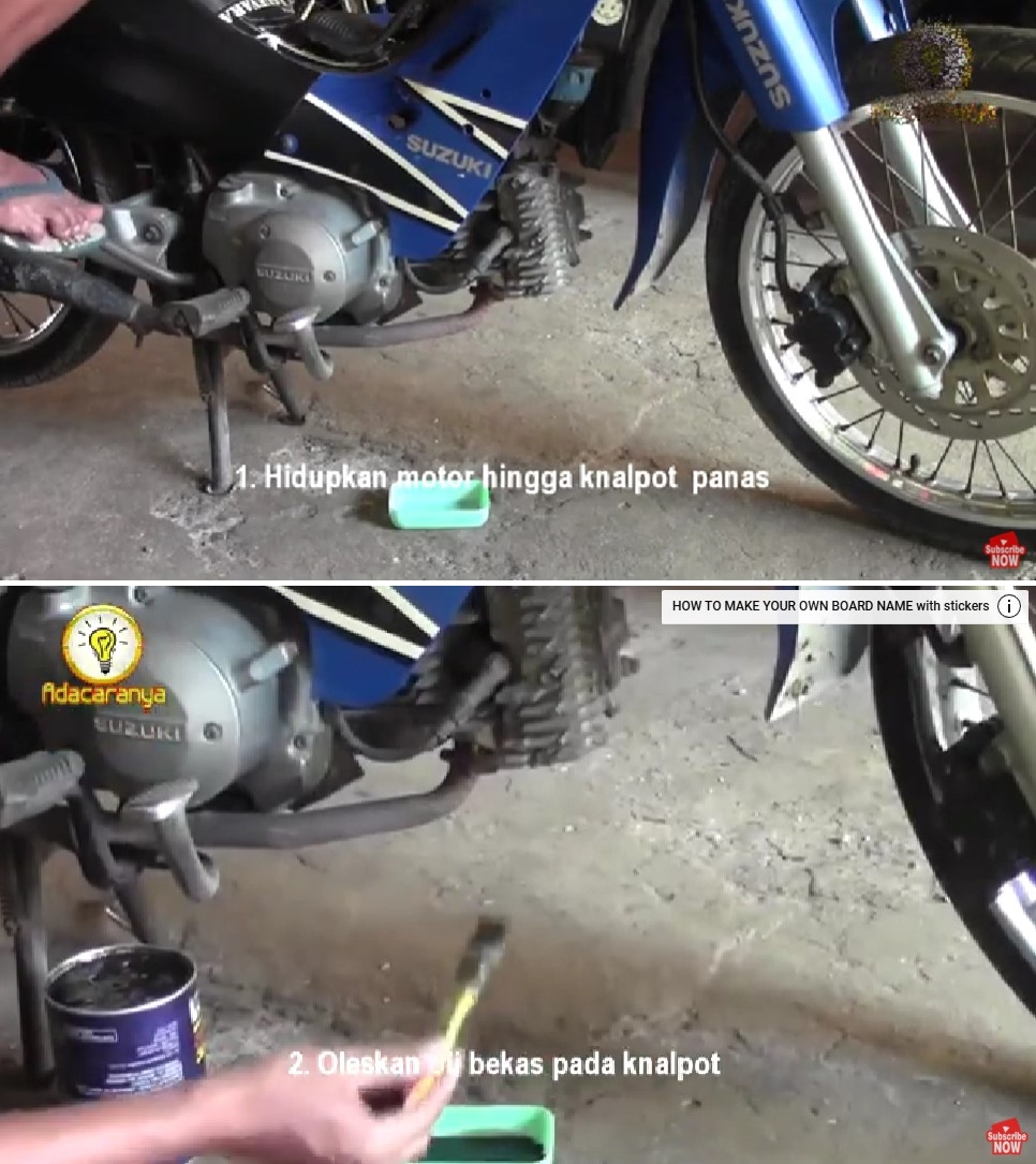 Tak perlu keluar biaya, begini trik mudah hilangkan karat knalpot hanya gunakan 1 bahan bekas