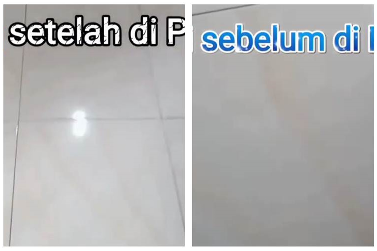 Trik simpel bersihkan cipratan minyak di lantai ini ampuh cuma pakai 2 bahan sederhana