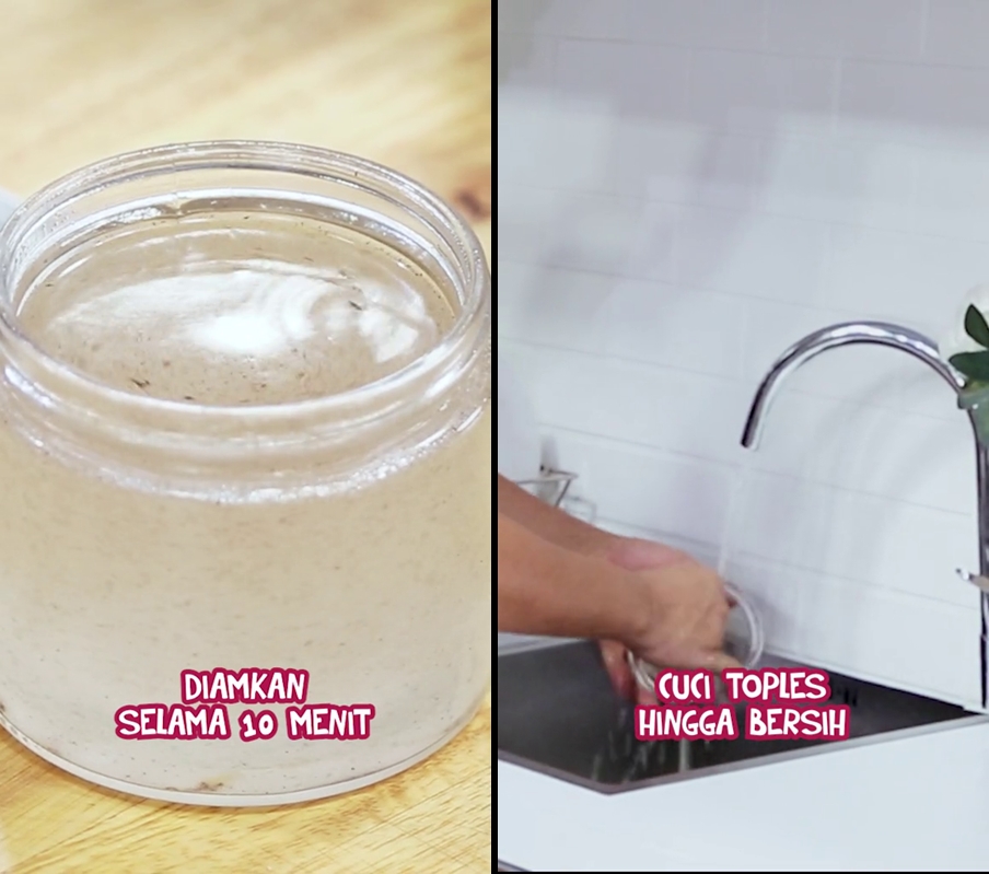 Trik mudah agar toples kaca tak gampang berkerak dan kusam, ampuh hanya gunakan 2 bahan dapur