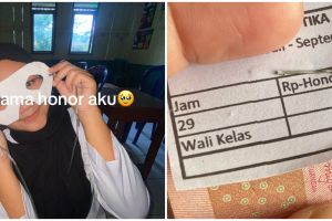 Gaji guru honorer ini cuma Rp9 ribu per jam dan dibayar rapel 3 bulan, total upahnya bikin miris